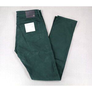 Adriano‎ Goldschmied The Everett Sueded Stretch Sateen Pants Green Men's 31X34